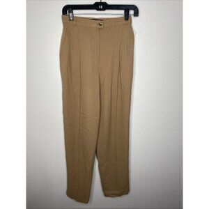 Peter Nygard Wool Tan Womens Dress Pant Camel Sz 6 VIntage NOS Made in Canada